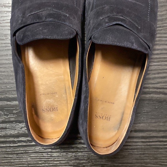 🍍HUGO BOSS SUEDE 🍍SIZE 6🍍NAVY🍍 - Picture 4 of 5